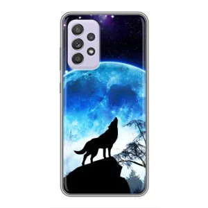 Защитные чехлы для Самсунг А52 (5G) (AlphaPrint) (ХИТ продаж) ВОЛК (Волк на луну)