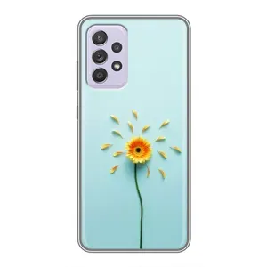 Чехлы с Цветами для Samsung Galaxy A52 5G (A526) (VPrint) (Желтый цветок)