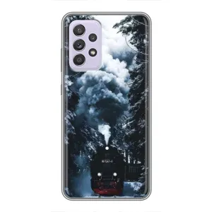 Новорічні, Святкові Чохли для Samsung Galaxy A52 5G (A526) - 2024 год (Зимовий потяг)