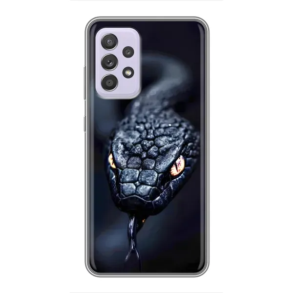 Чехол с принтом «Черная змея» для Samsung Galaxy A52 5G (A526)