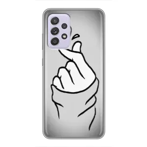 Чохол з принтом для Samsung Galaxy A52 5G (A526) (AlphaPrint - Знак сердечка) (Значок Love)