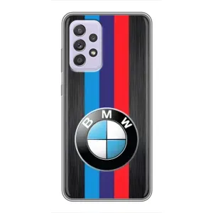 Чехол для Самсунг Галакси А52 - с принтом БМВ (AlphaPrint) (Лого BMW)