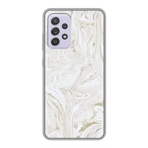 Мраморный чехол на Samsung Galaxy A52s 5G (A528) (VPrint) (Белый мрамор)