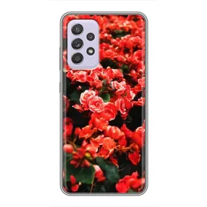 Чехлы с Цветами для Samsung Galaxy A52s 5G (A528) (VPrint) (Цветы красные)