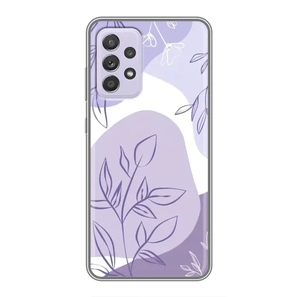 Чохол з принтом «Фіолетове листя абстракція» для Samsung Galaxy A52s 5G (A528) Чохол з принтом «Фіолетове листя абстракція» для Samsung Galaxy A52s 5G (A528)