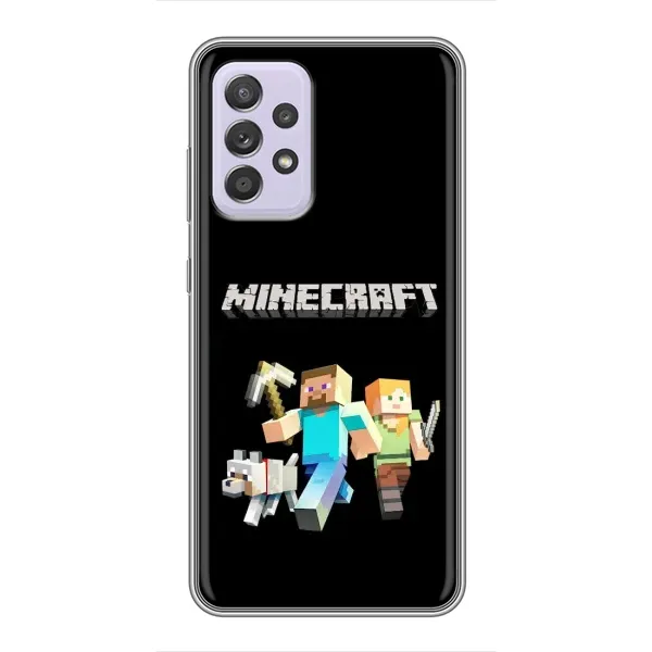 Чохол з принтом «герої Minecraft» для Samsung Galaxy A52s 5G (A528)