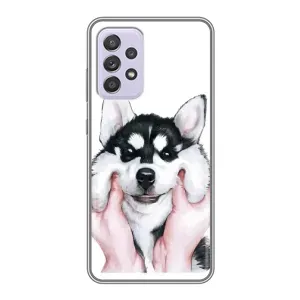 Чехол с Хаски для Samsung Galaxy A52s 5G (A528) - (AlphaPrint) (Хаски улыбака)