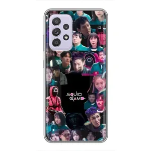 Чехол Гра в кальмара для Samsung Galaxy A52s 5G (A528) (Коллаж Игра кальмара)