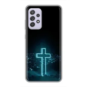 Чехол для Samsung Galaxy A52s 5G (A528) (AlphaPrint) - (Христианские) (Крест и город)