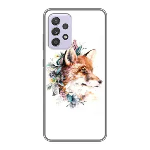 Чехлы с картинкой Лисички для Samsung Galaxy A52s 5G (A528) (VPrint) (Лисичка в цветочках)