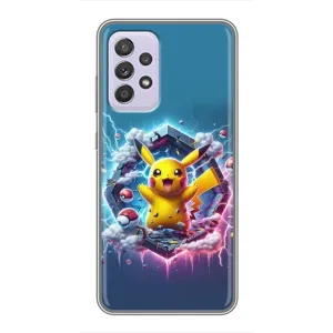 Чохол з Пікачу на Samsung Galaxy A52s 5G (A528) (Лого Пікачу)