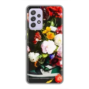 Брендновые Чехлы для Samsung Galaxy A52s 5G (A528) - (PREMIUMPrint) (Nike цветы)