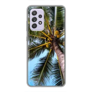Силиконовый чехол с КАРТИНКАМИ лето для Samsung Galaxy A52s 5G (A528) (AlphaPrint) (Пальма)