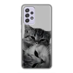 Чехол с рисунком кот на Samsung Galaxy A52s 5G (A528) (Пара котов)