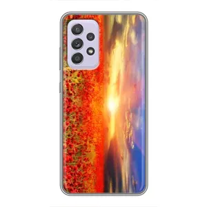 Чехол с картинкой (Стильные) для Самсунг А52с - (AlphaPrint) (Поле тюльпанов)