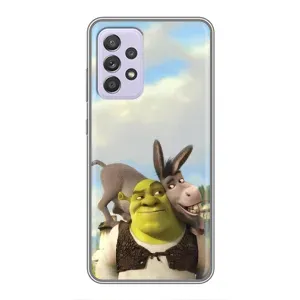 Чехол с мультфильмом Шрек на Samsung Galaxy A52s 5G (A528) (Шрек и Осел)