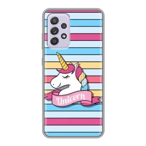 Чехол для Самсунг А52с - (Единорожки - Новинки) (AlphaPrint) (Unicorn)