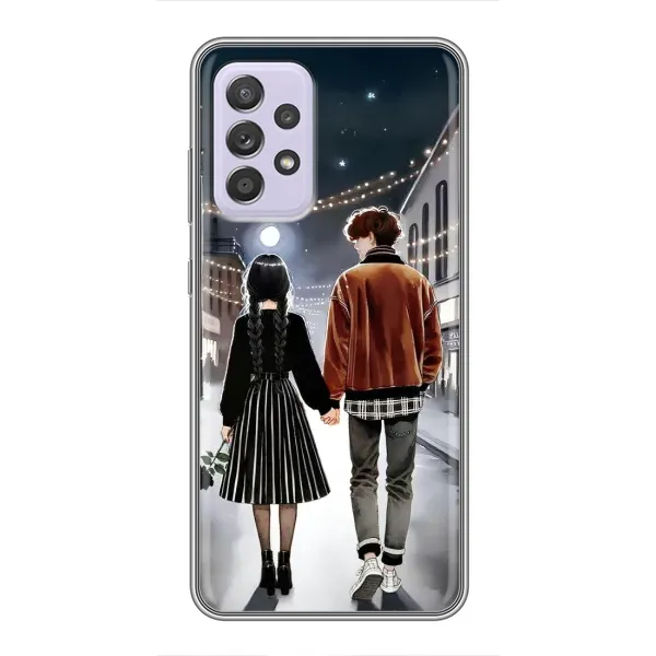 Чехол с принтом «Уэнздей и Тайлер» для Samsung Galaxy A52s 5G (A528) Чехол с принтом «Уэнздей и Тайлер» для Samsung Galaxy A52s 5G (A528)