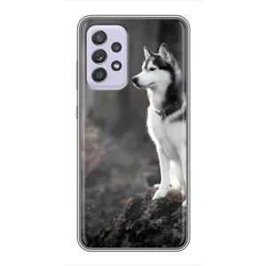 Чехол с Хаски для Samsung Galaxy A52s 5G (A528) - (AlphaPrint) (Верный пес)