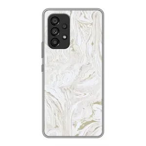 Мраморный чехол на Samsung Galaxy A53 (5G) (VPrint) (Белый мрамор)