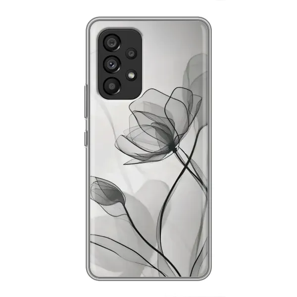 Чохол з принтом «Чорні квіти» для Samsung Galaxy A53 (5G)