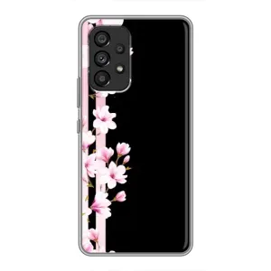 Чохол для Самсунг Галаксі A53 (5G) - з принтом (Дизайнерські) (AlphaPrint) (Квіточки)