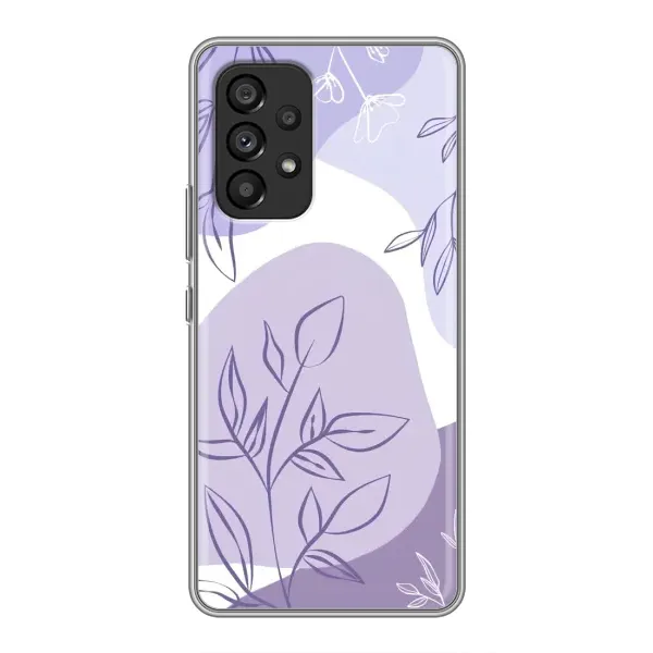 Чохол з принтом «Фіолетове листя абстракція» для Samsung Galaxy A53 (5G)