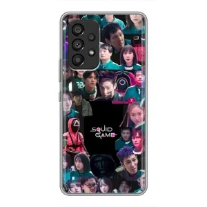 Чехол Гра в кальмара для Samsung Galaxy A53 (5G) (Коллаж Игра кальмара)