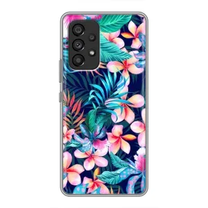 Чохол для Самсунг Галаксі A53 (5G) - з принтом (Дизайнерські) (AlphaPrint) (Мальовничі квіти)