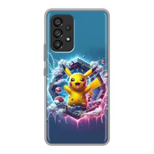 Чехол с Пикачу на Samsung Galaxy A53 (5G) (Лого Пикачу)