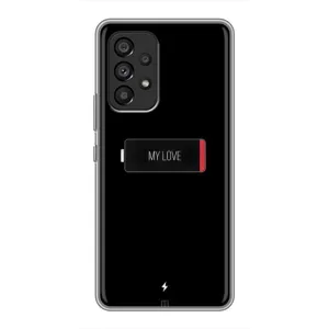 Чехлы для любимой на Самсунг Галакси А53 (5G) (VPrint) (Love battery)