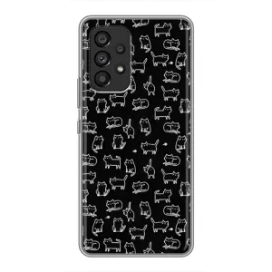 Чохол з принтом для Samsung Galaxy A53 (5G) (AlphaPrint) Модні коти (Маленькі котики)