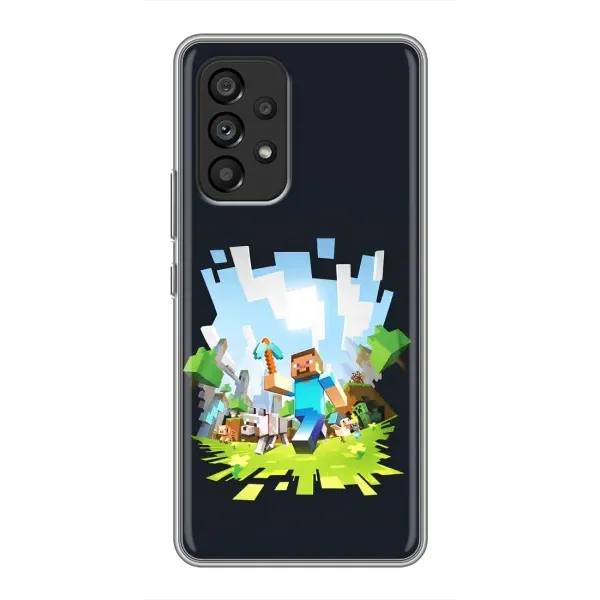 Чехол с принтом «персонажи Minecraft» для Samsung Galaxy A53 (5G)