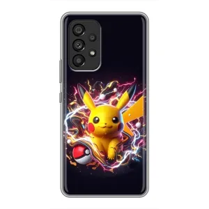 Чехол с Пикачу на Samsung Galaxy A53 (5G) (Пикачу с мячом)