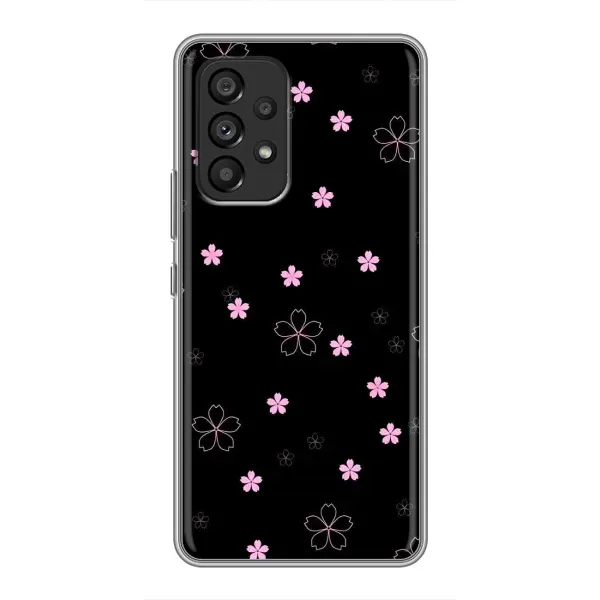 Чохол з принтом «Рожеві квіти на чорному» для Samsung Galaxy A53 (5G) Чохол з принтом «Рожеві квіти на чорному» для Samsung Galaxy A53 (5G)