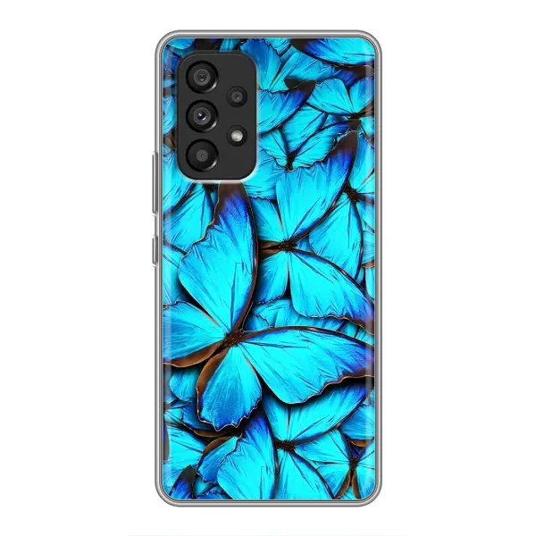 Чехол с принтом «Синие бабочки» для Samsung Galaxy A53 (5G)