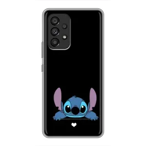 Чехол с принтом Стич на Samsung Galaxy A53 (5G) (Стич на черном)