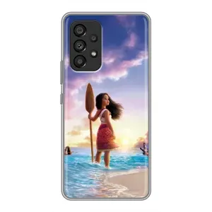 Чехол с мультфильмом Моана Samsung Galaxy A53 (5G) (Моана с веслом)