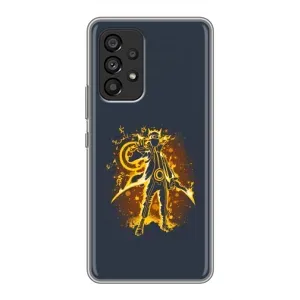 Naruto Anime Чохли для Самсунг Галаксі A53 (5G) (AlphaPrint) (золотий Наруто)
