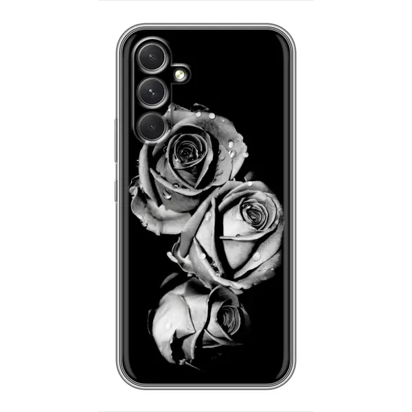 Чехол с принтом «Черная роза» для Samsung Galaxy A54