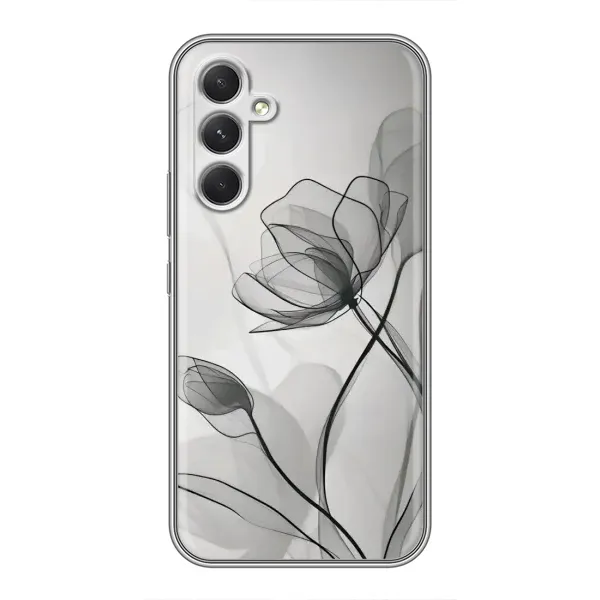 Чохол з принтом «Чорні квіти» для Samsung Galaxy A54 Чохол з принтом «Чорні квіти» для Samsung Galaxy A54