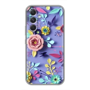 Чехлы с Цветами для Samsung Galaxy A54 (VPrint) (Цветочный дизайн)
