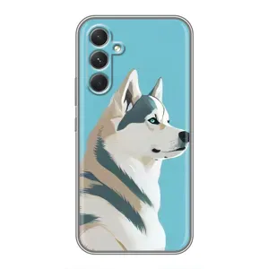 Чохол з Хаскі Samsung Galaxy A54 - (AlphaPrint) (Хаскі арт)