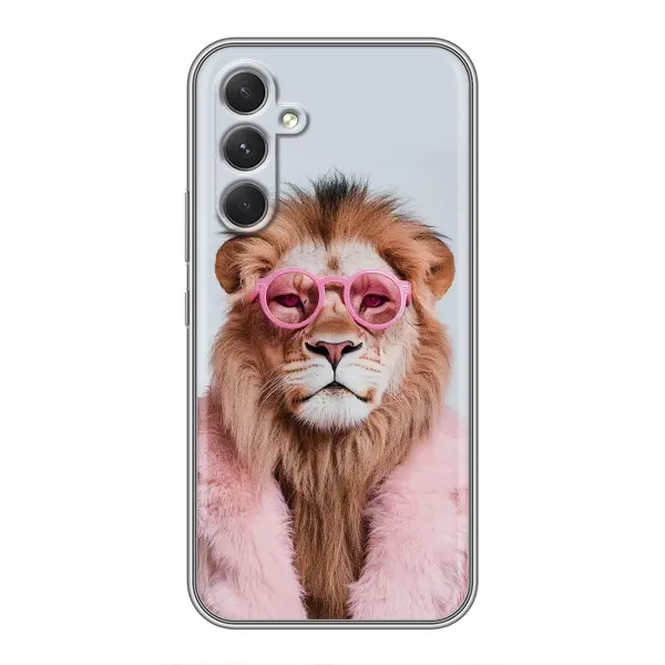 Чехол с принтом «Лев в очках» для Samsung Galaxy A54 Чехол с принтом «Лев в очках» для Samsung Galaxy A54