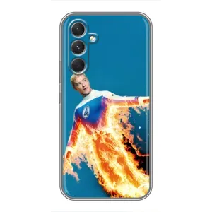 Чохол з принтом Фантастична четвірка для Samsung Galaxy A54 (Людина-факел у вогні)