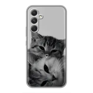 Чохол з малюнком кіт на Samsung Galaxy A54 (Пара котів)
