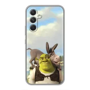 Чохол з мультфільмом Шрек на Samsung Galaxy A54 (Шрек та Осел)