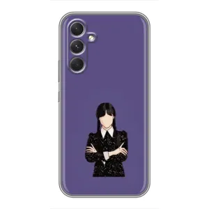 Чохли Венсдей на Samsung Galaxy A54 Уенсдей (AlphaPrint) (Венздей у чорному)