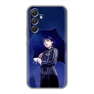 Чохли Венсдей на Samsung Galaxy A54 Уенсдей (AlphaPrint) (Венздей з парасолькою)