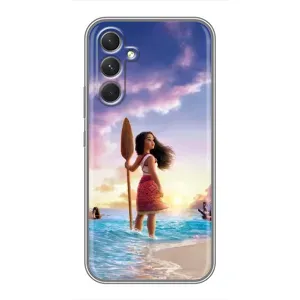 Чохол з мультфільмом Ваяна Samsung Galaxy A54 (Моана з веслом)
